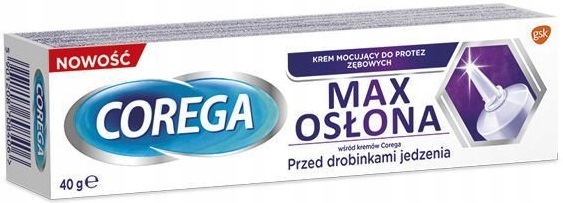 

Corega max osłona krem mocujący do protez 40g