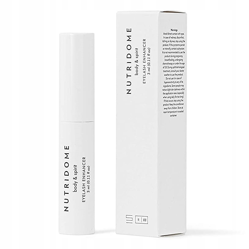 Odżywka na porost rzęs NUTRIDOME Wzmocnienie rzęs Marka Nutridome