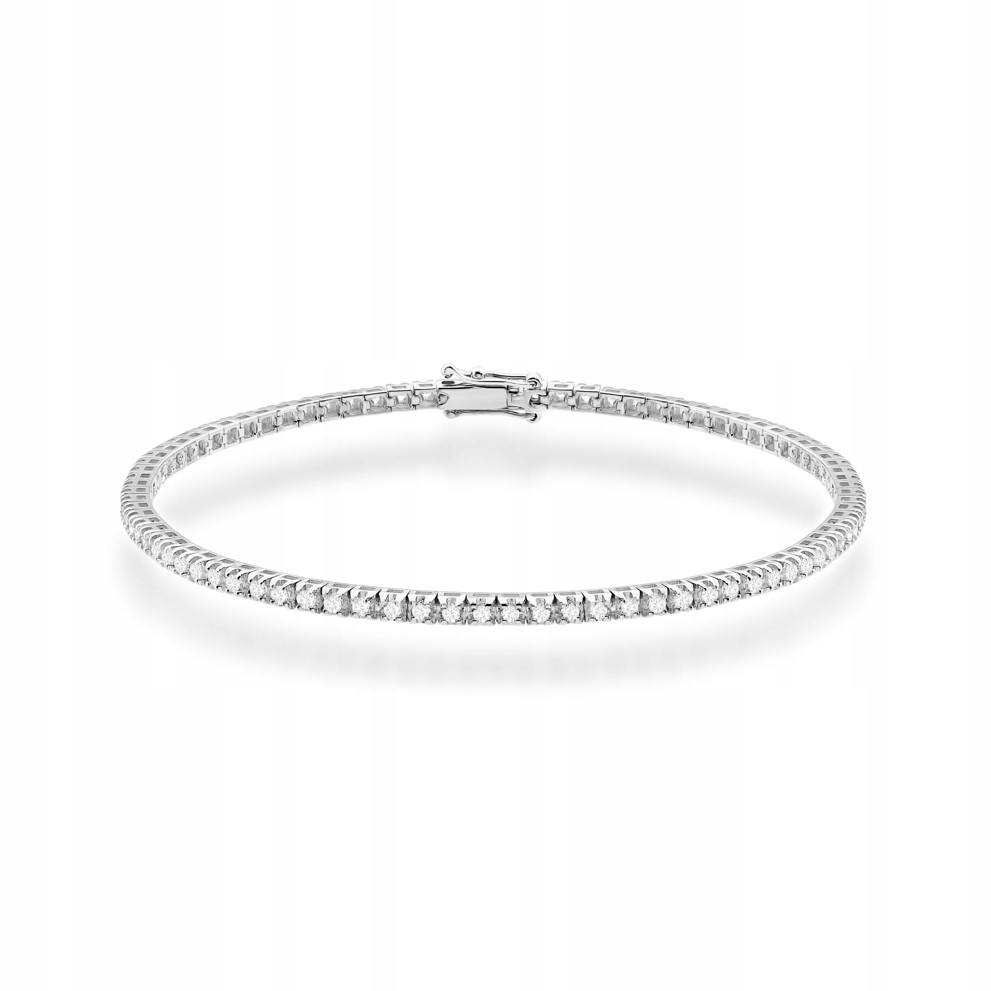 Zlatý náramek 585 s laboratorními diamanty Tenis 8.9 g jako dárek