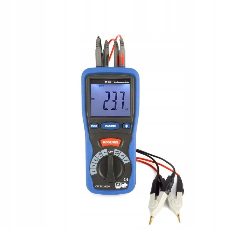 Cem DT-5302 Miliometer Merač malých odporov Kelvinov mostík