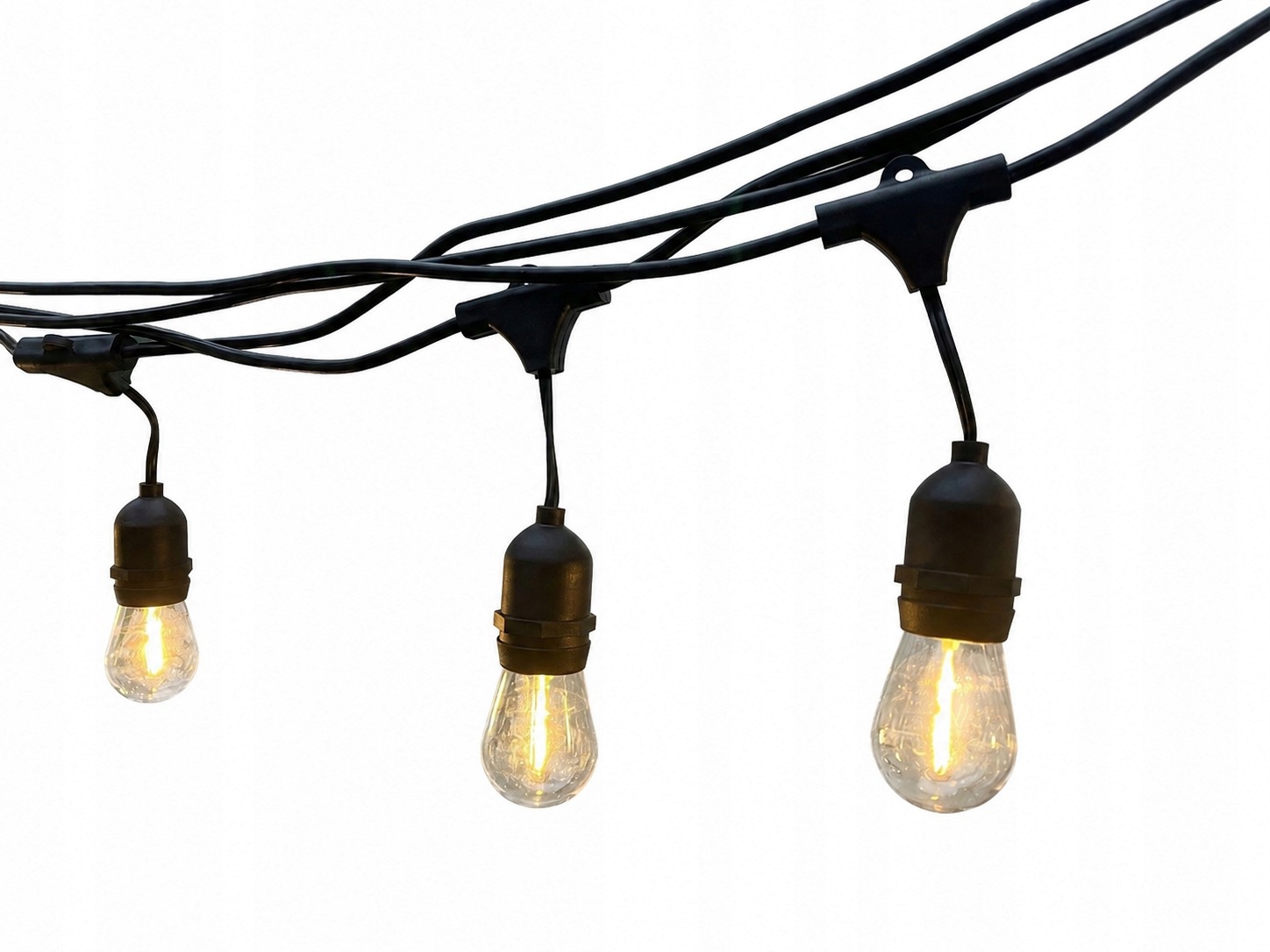 Solární Girlanda Zahradní světelný řetěz 10 m Led Vodotěsný S Žárovkami