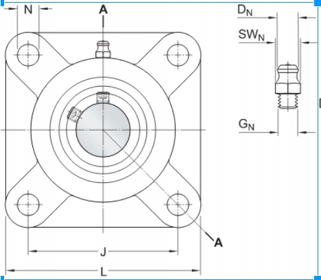 ZESPÓŁ ŁOŻYSKOWY UCFX15 Marka bez marki