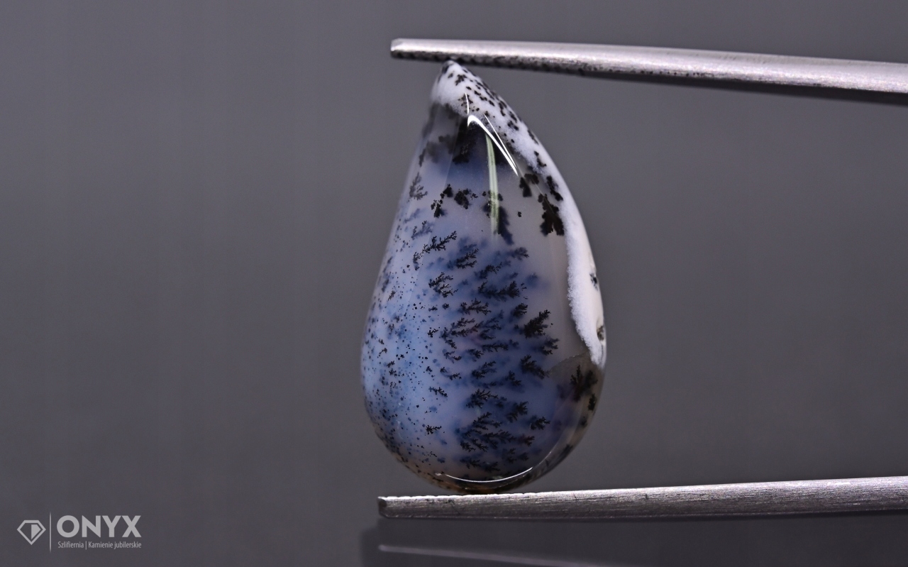 Dendritový achát z Turecka kabošon nepravidelný 21,