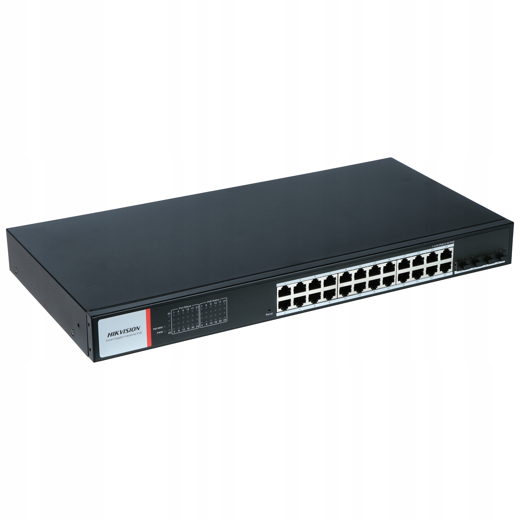 Switch Poe DS-3T1528HP-SI-24P4F/NOPOWER 24-PORTOVÝ Sfp Hikvision