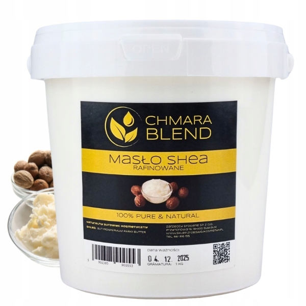 Masło Shea Rafinowane 1000g (1kg) do kosmetyków