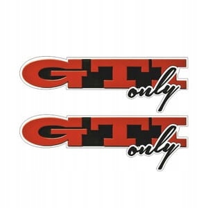 

Gti only naklejki Vw Golf