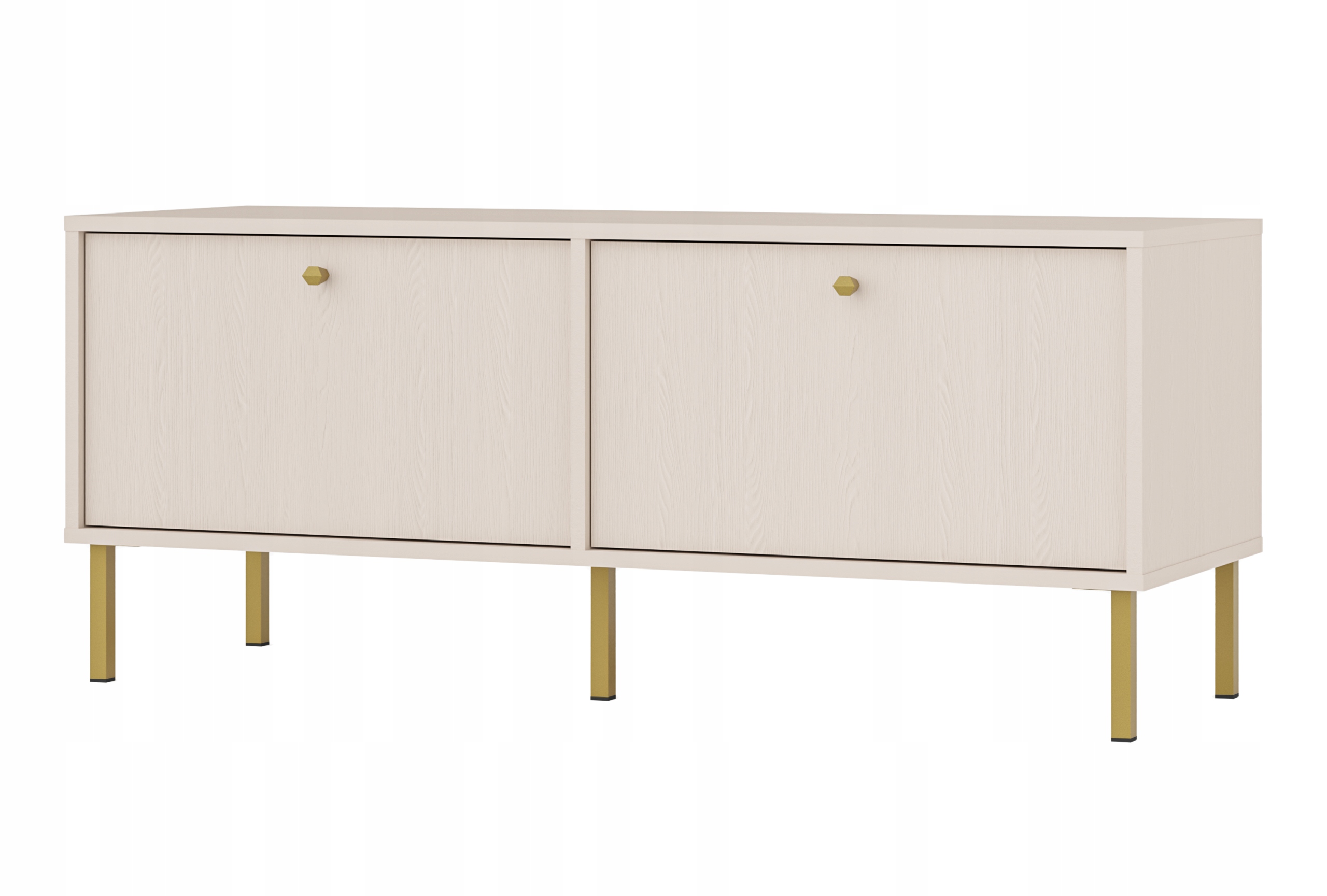 Rtv skříňka Elegantní Komoda Moderní Oslo Vysoké Nohy Do Obývacího pokoje Béžová