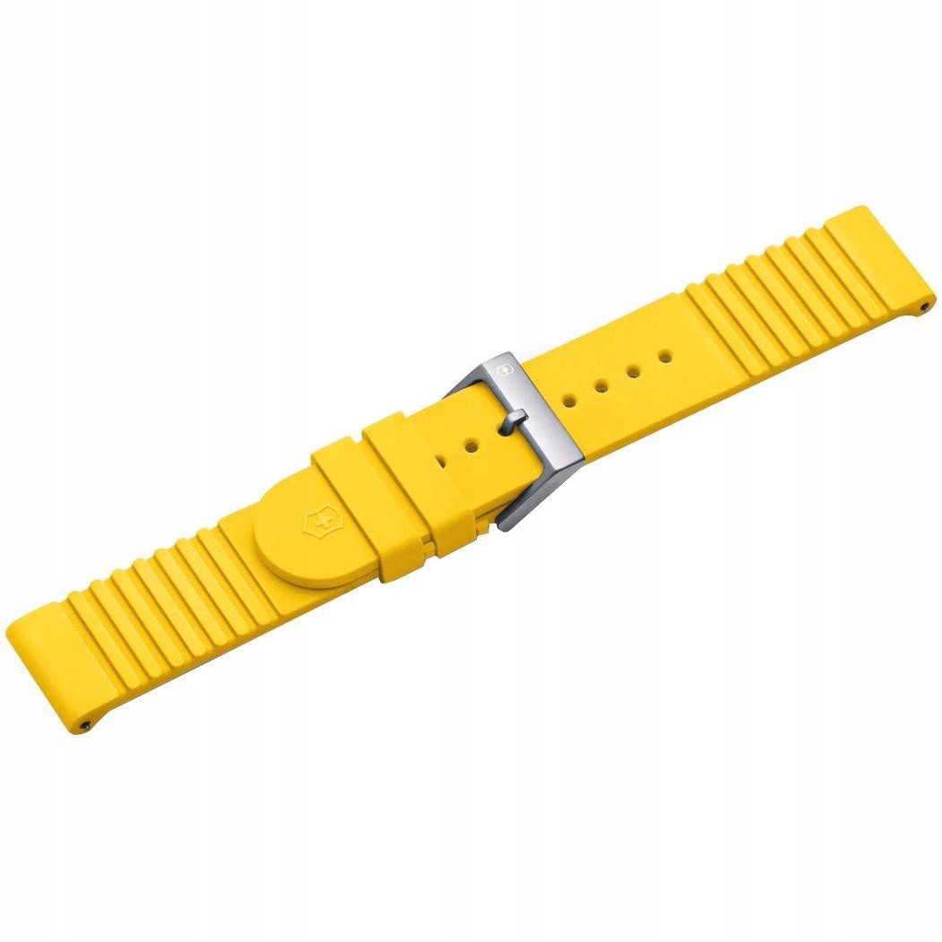 Pásek k hodinkám Victorinox V.60029 žlutý kaučuk 21 mm