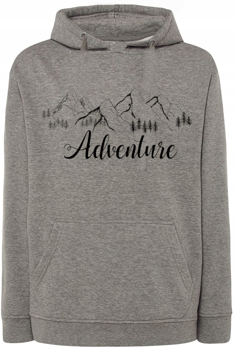 Pánská mikina s pěkným potiskem Hory A Dobrodružství vel. M