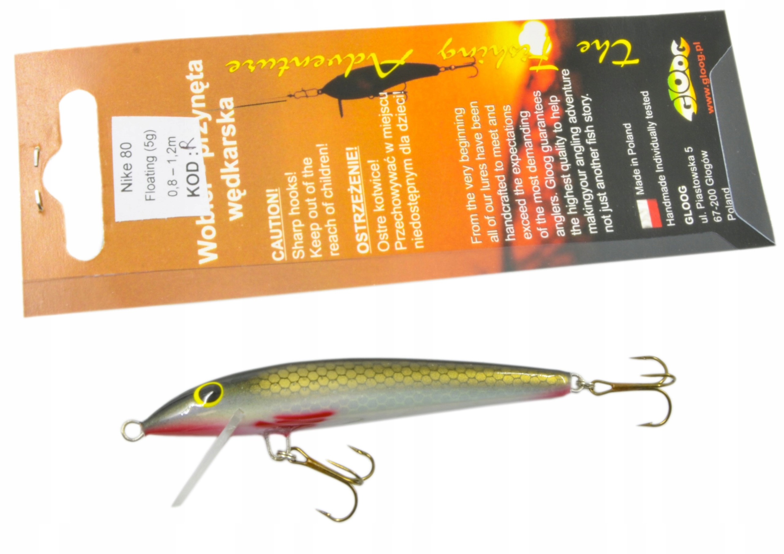 R Wobler Gloog Nike Na Sandacza Bolenia 8cm/5g