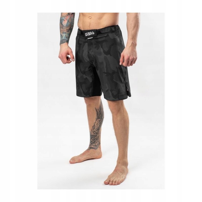 Pit Bull Pitbull Spodenki Treningowe Grappling All Black Camo 203 XXL
