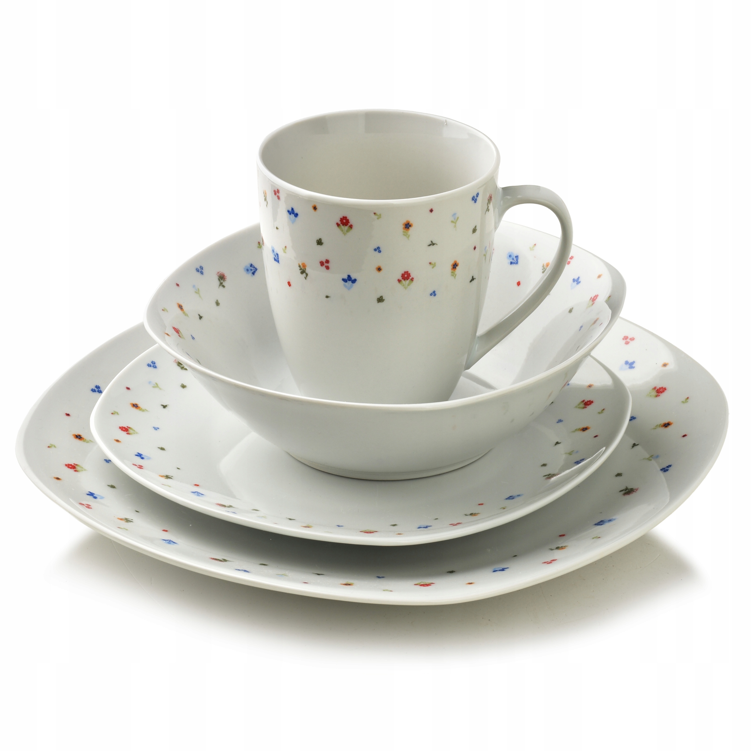 Jídelní souprava porcelánová Mondex Lea Mini 25,5 cm fialová 16 ks