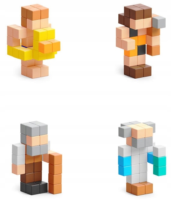 PIXIO KLOCKI MAGNETYCZNE FIGURES SURPRISE 27-44SZT Kod producenta 60101