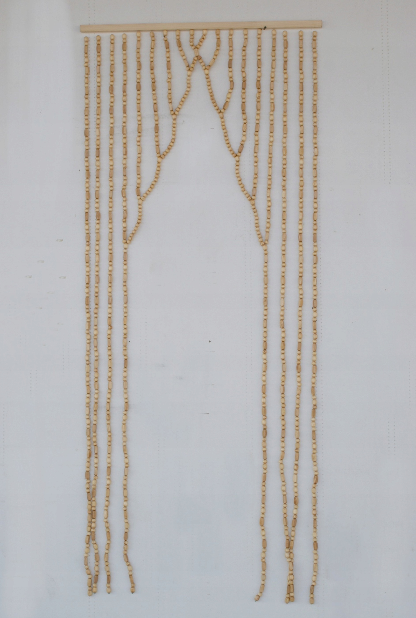 ZASŁONKA Z KORALI DREWNIANYCH PARAWAN DRZWI 80 CM Szerokość parawanu 80 cm