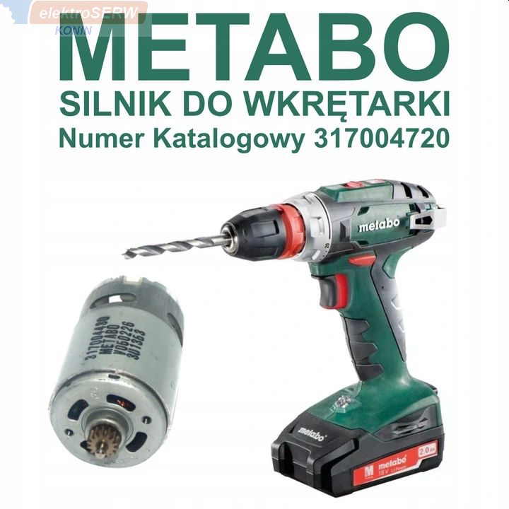 

Metabo silnik wkrętarki BS18 SB18 317004430 182170