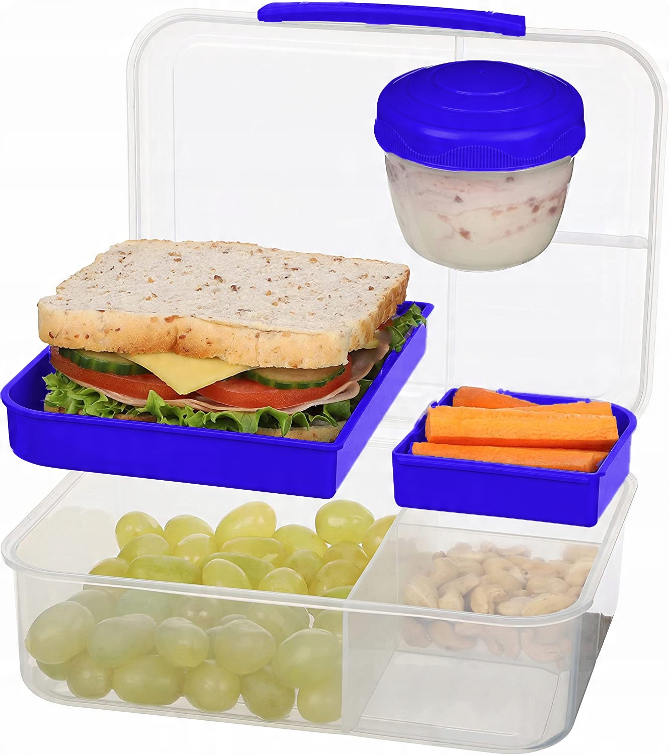 

Lunchbox Z Przegródkami Pojemnik Śniadaniówka Duża
