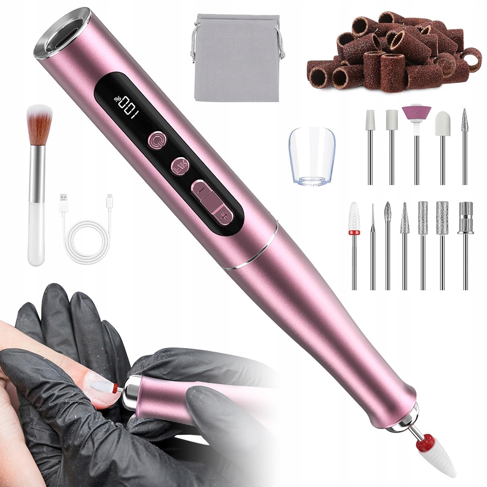 Bruska Manikúra Pedikúra Sada Usb Výkonný Elektrický Pilník