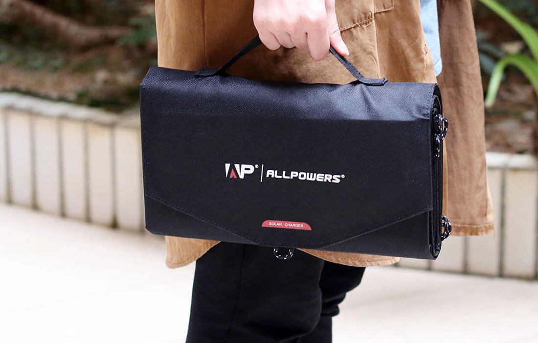 Przenośny panel / ładowarka solarna 100W Allpowers Kod producenta AP-SP-012-BLA