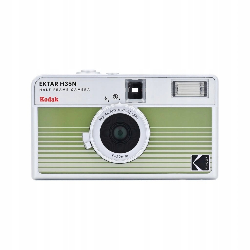 Kodak Ektar H35N Half Frame Film Camera Striped Green