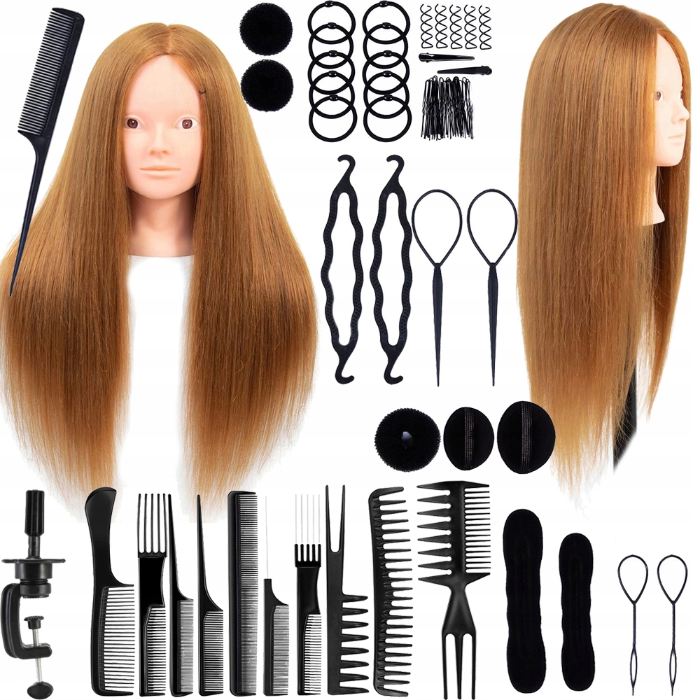 

Główka Głowa Fryzjerska Czesania Zestaw Blond 5