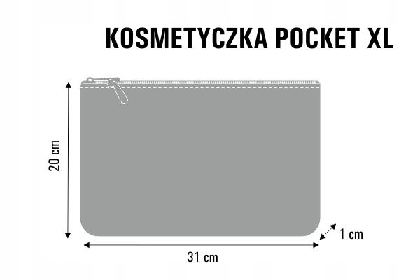 Kosmetyczka Pocket XXL antracyt Oberek Marka Bertoni