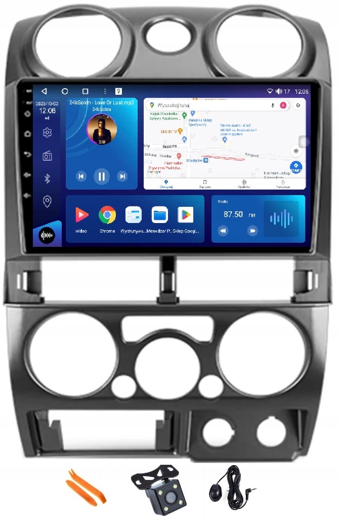 Rádio Android Navigácia Qled Carplay Lte Gps Dsp 128GB Isuzu D-max 1 08-12