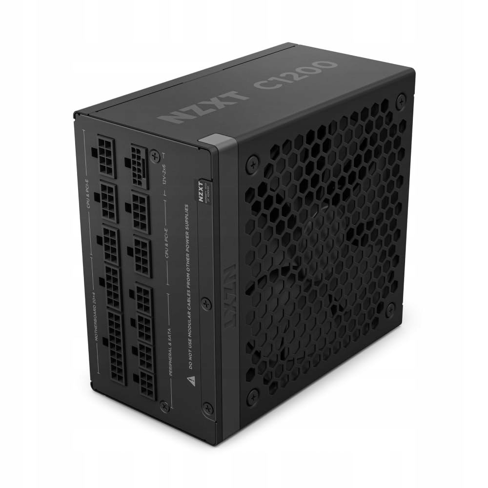 Nzxt C1200 Gold Atx 3.1, 1200W, tichý herní napájecí zdroj, černý