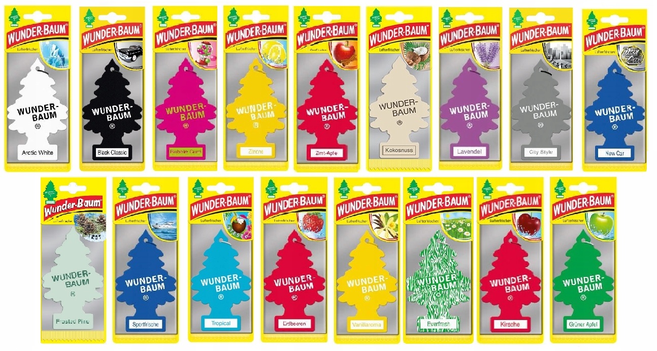 WUNDER BAUM CHOINKA ZAPACH SAMOCHODOWY ODŚWIEŻACZ