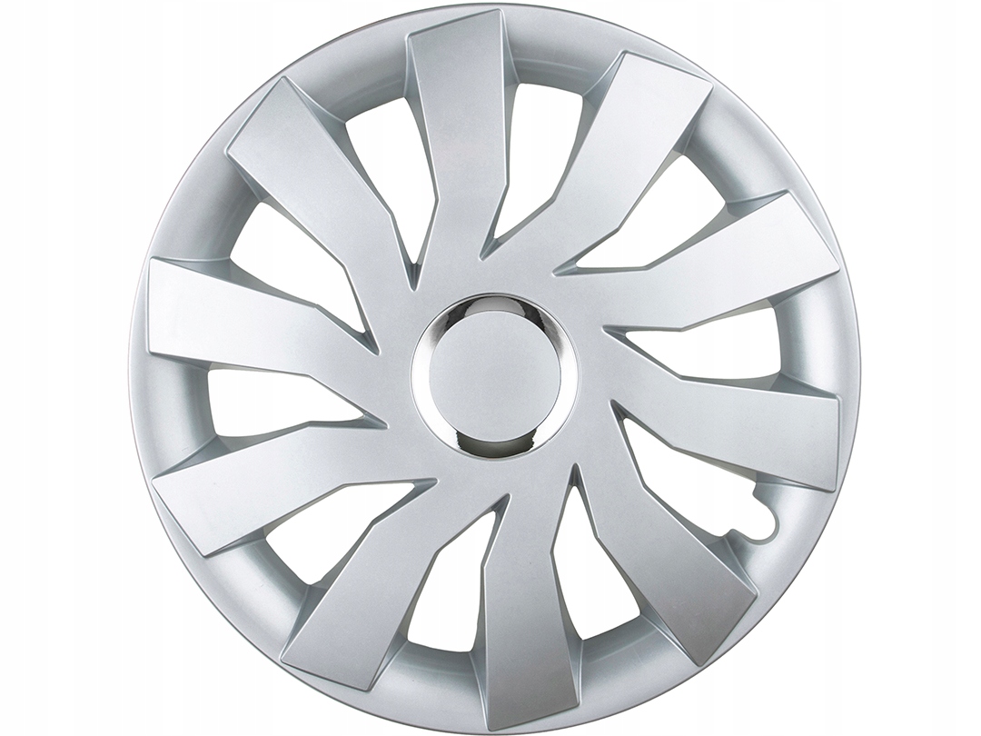 Automobilové Poklice 15" Stříbrné Univerzální Premium Lesk 4 kusy