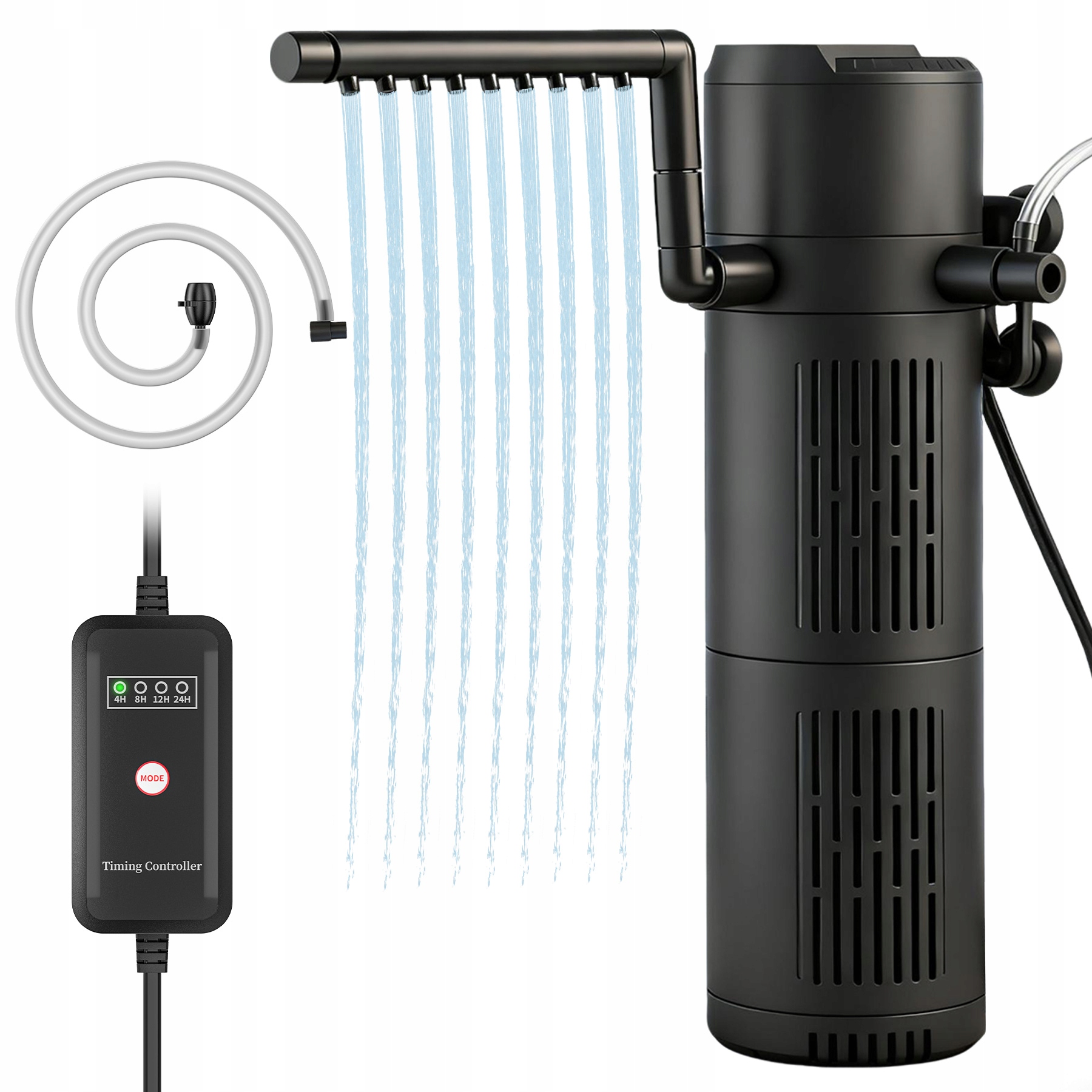 Levně 5V1 Vnitřní Filtr Biologický pro Akvárium do 1000L 1200l/h S Uv-c Lampou