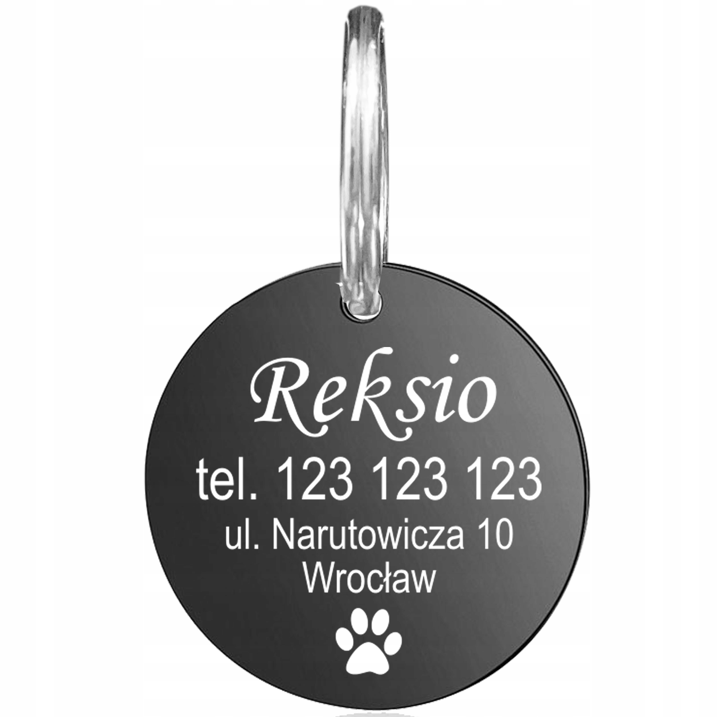 

Adresówka Identyfikator dla Psa Kota Grawer Metal