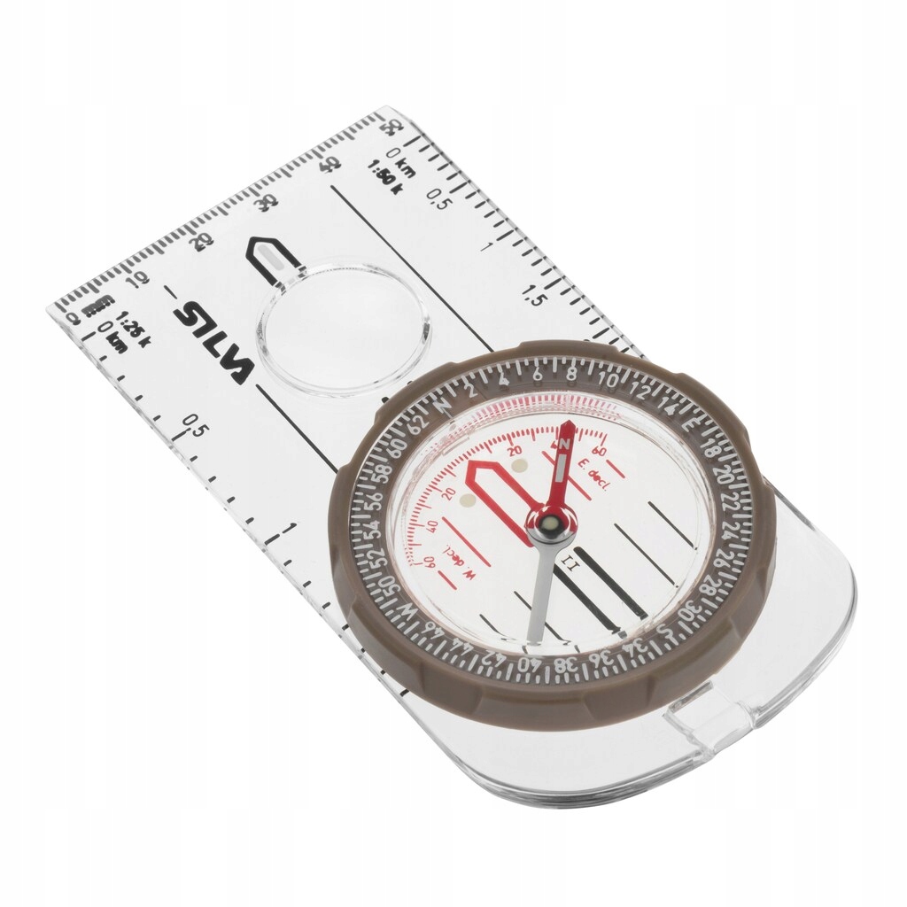 Fotoluminiscenční kompas s lupou a vodítkem Silva Ranger