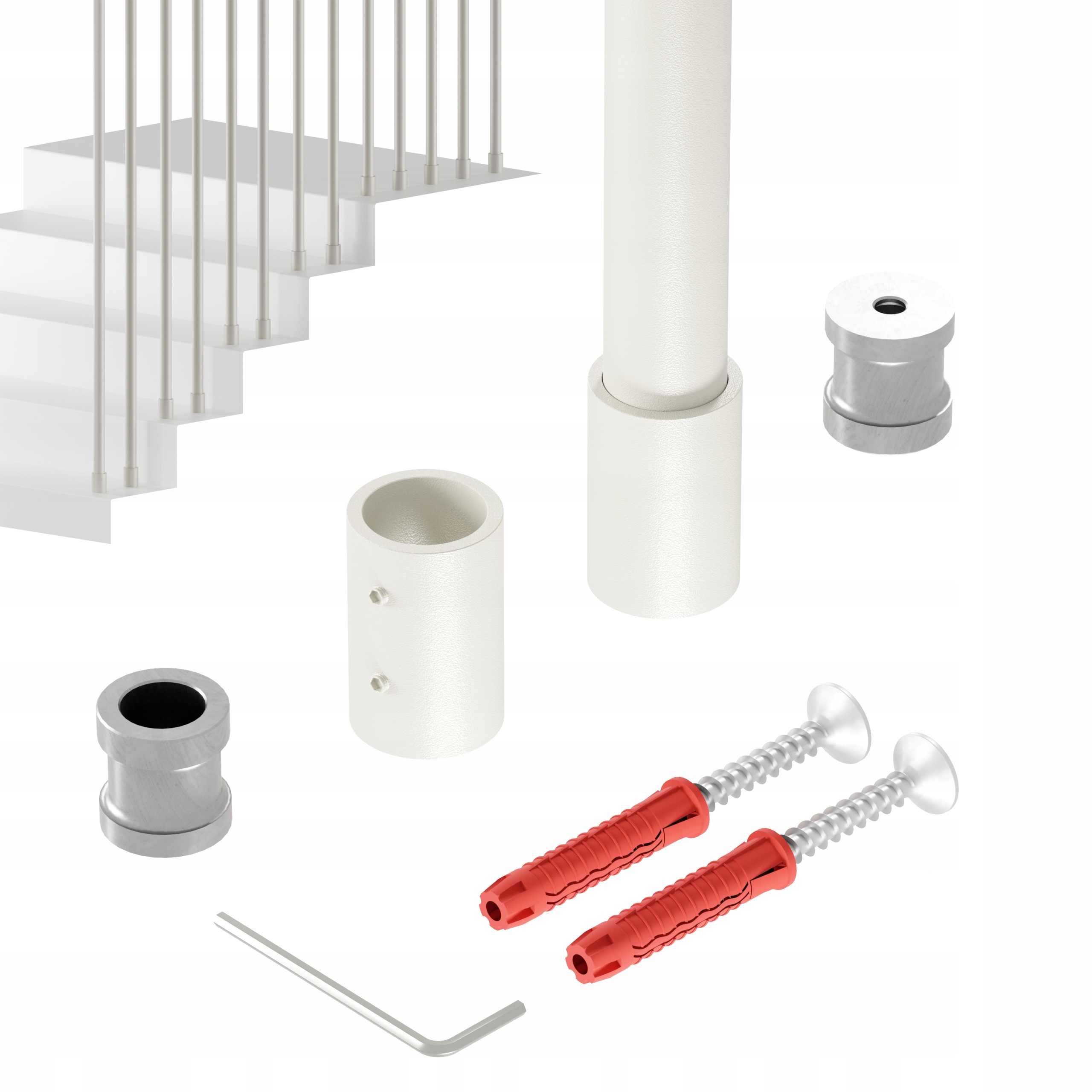 Zábradlí Na Schody Barierka Sloupek Kašmír fi 20 mm 400 CM Harfa Noa