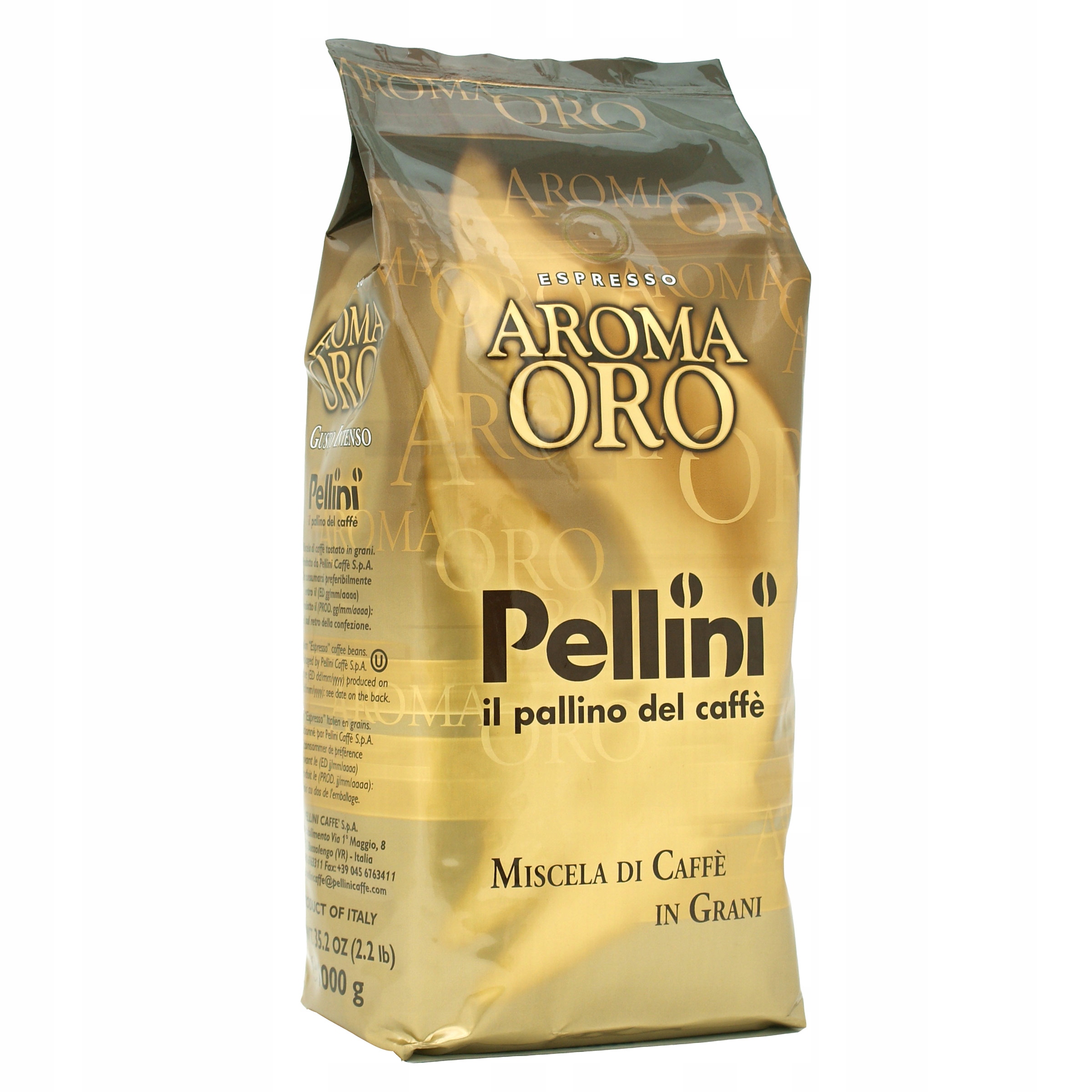 Levně Káva zrnková 1 kg Pellini Aroma Oro smíšená 1000 g