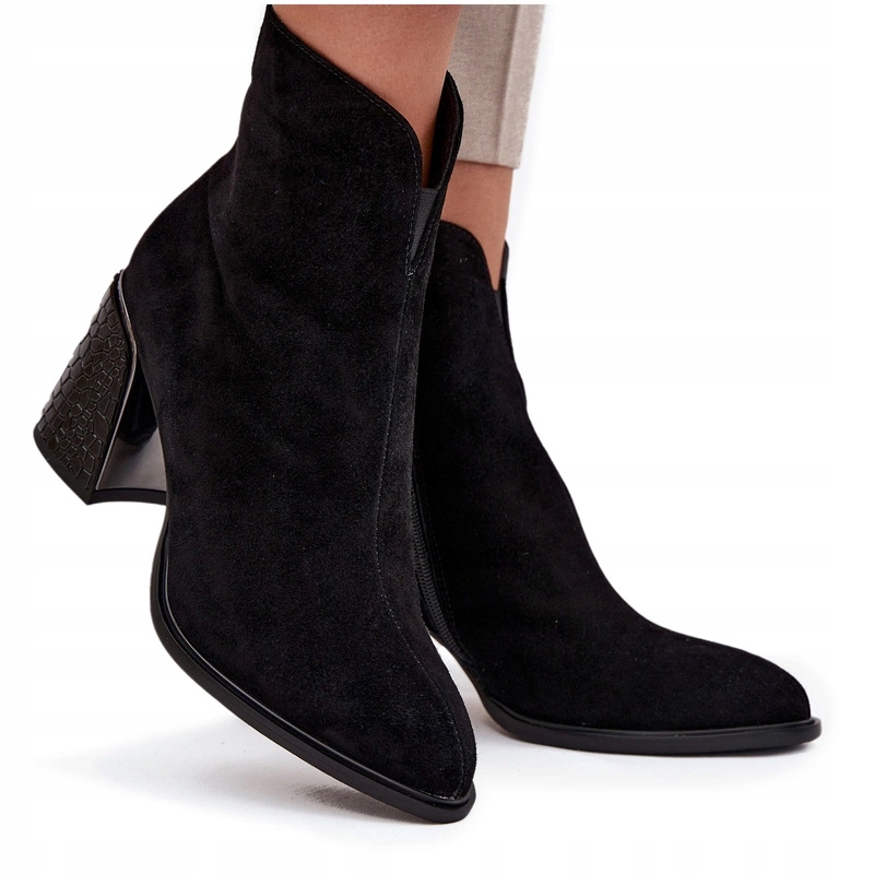 Kotníkové Boty S Lisováním Oceiplane Vinceza 66801 Černé 36