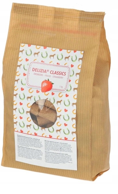 Smakołyki dla koni truskawkowe 1kg KERBL 24H