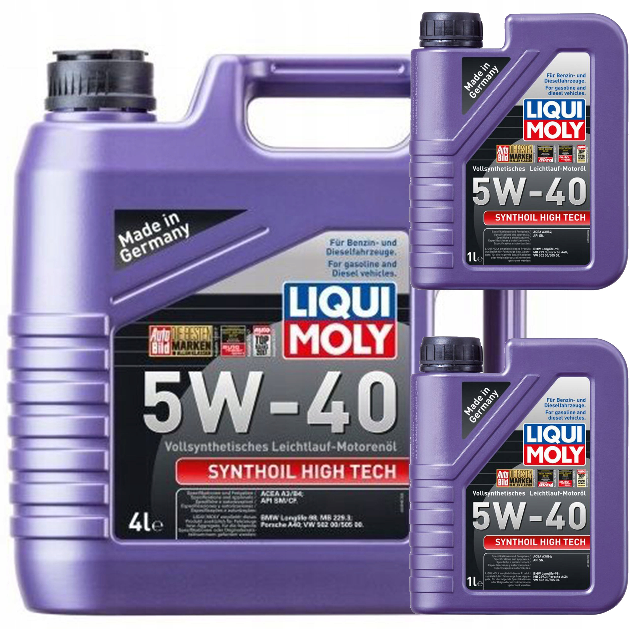 

Liqui Moly Olej LM2194 Synthoil 5W40 4L 2L