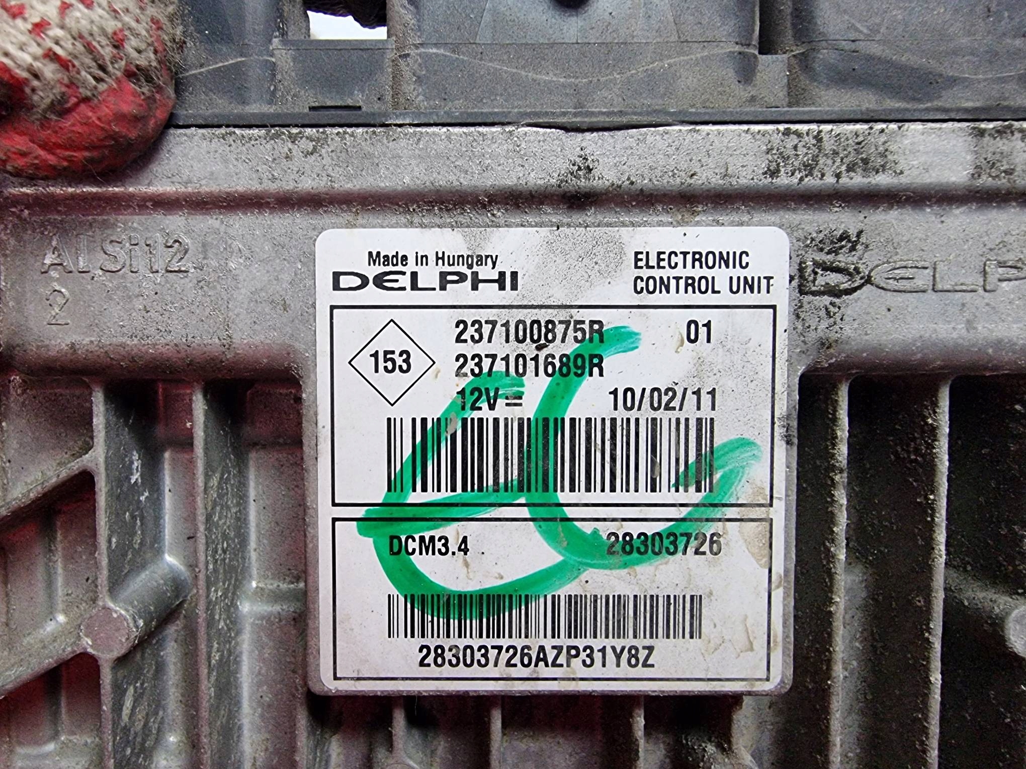 computer motore ECU 237100875R NISSAN NOTE