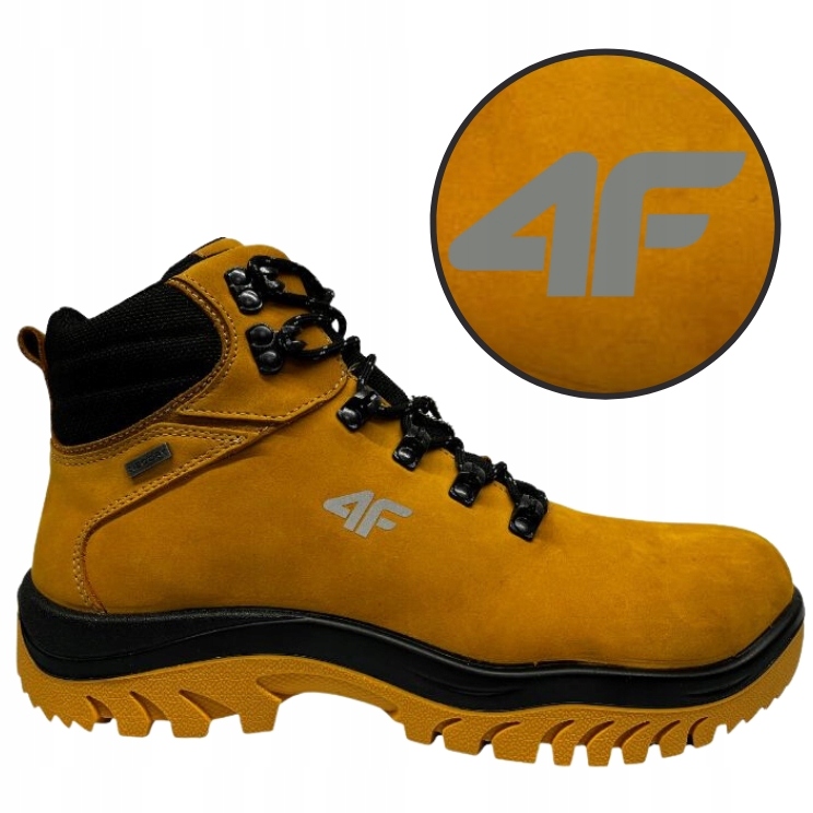 Męskie Buty Zimowe 4F Wodoodporne Trekkingowe