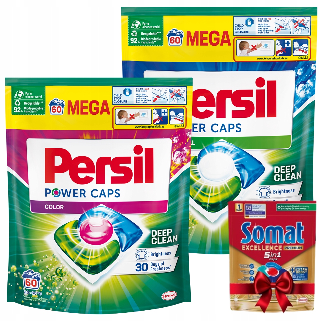 Persil Power Caps Kapsułki do Prania Zestaw MIX 120 szt.