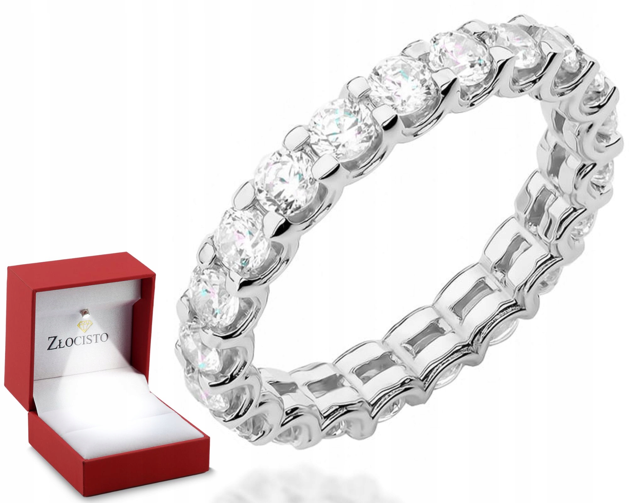 Zlatý Prstýnek Snubní Prsten S Brilianty Bohaté Bílé Zlato 585 Dárek