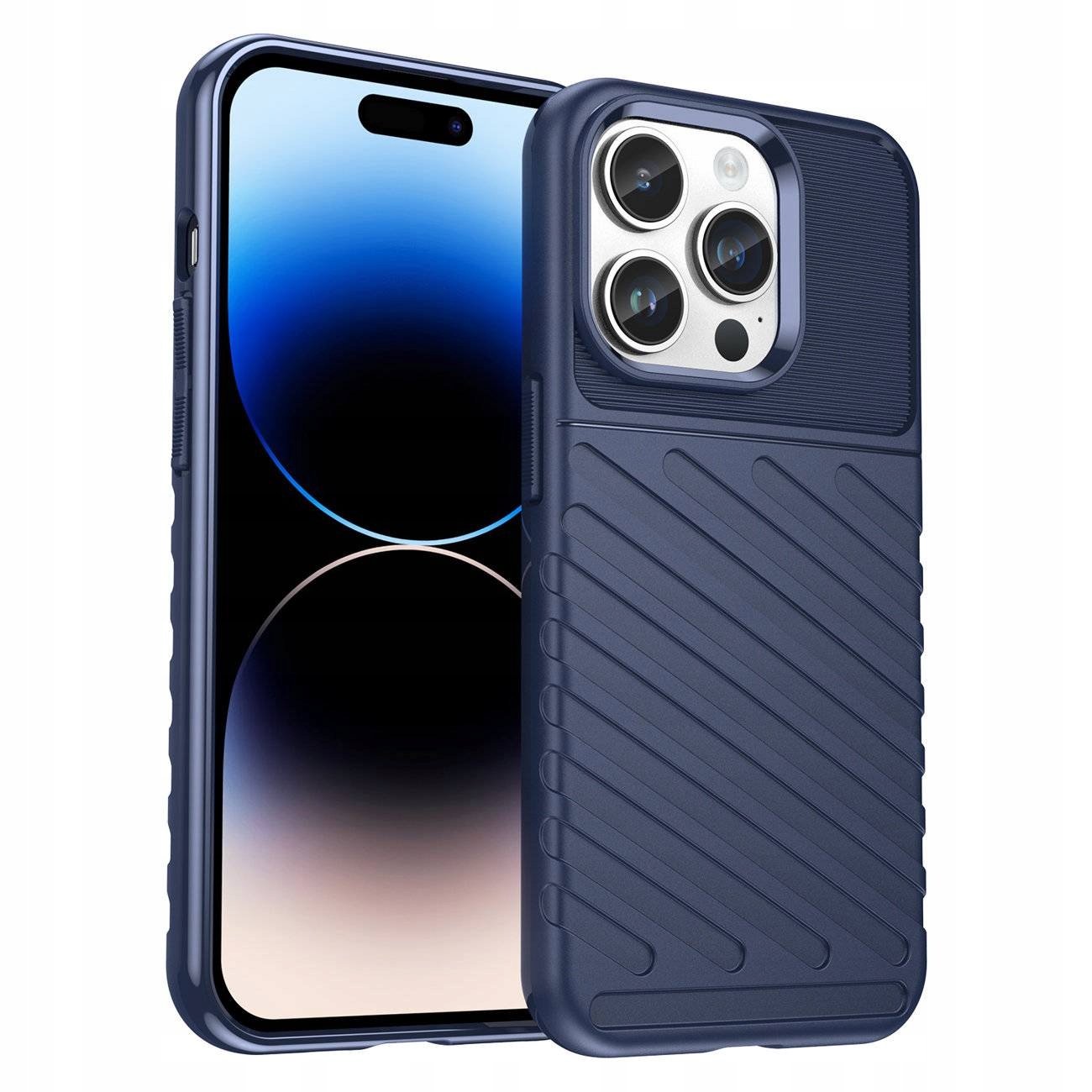 Thunder Case etui iPhone 14 Pro pancerny pokrowiec niebieski Hurtel
