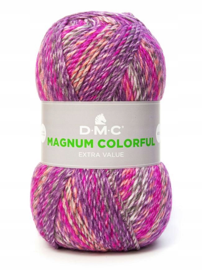 příze DMC Magnum Colorful kol. 010 růžovo-fialovo-oranžová