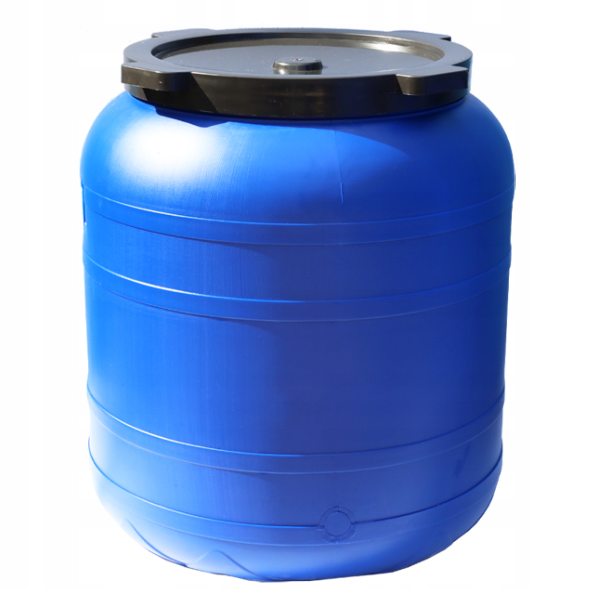 Duża Beczka Plastikowa Zbiornik Na Wodę Na Kiszonki Z Pokrywką Atest 150l