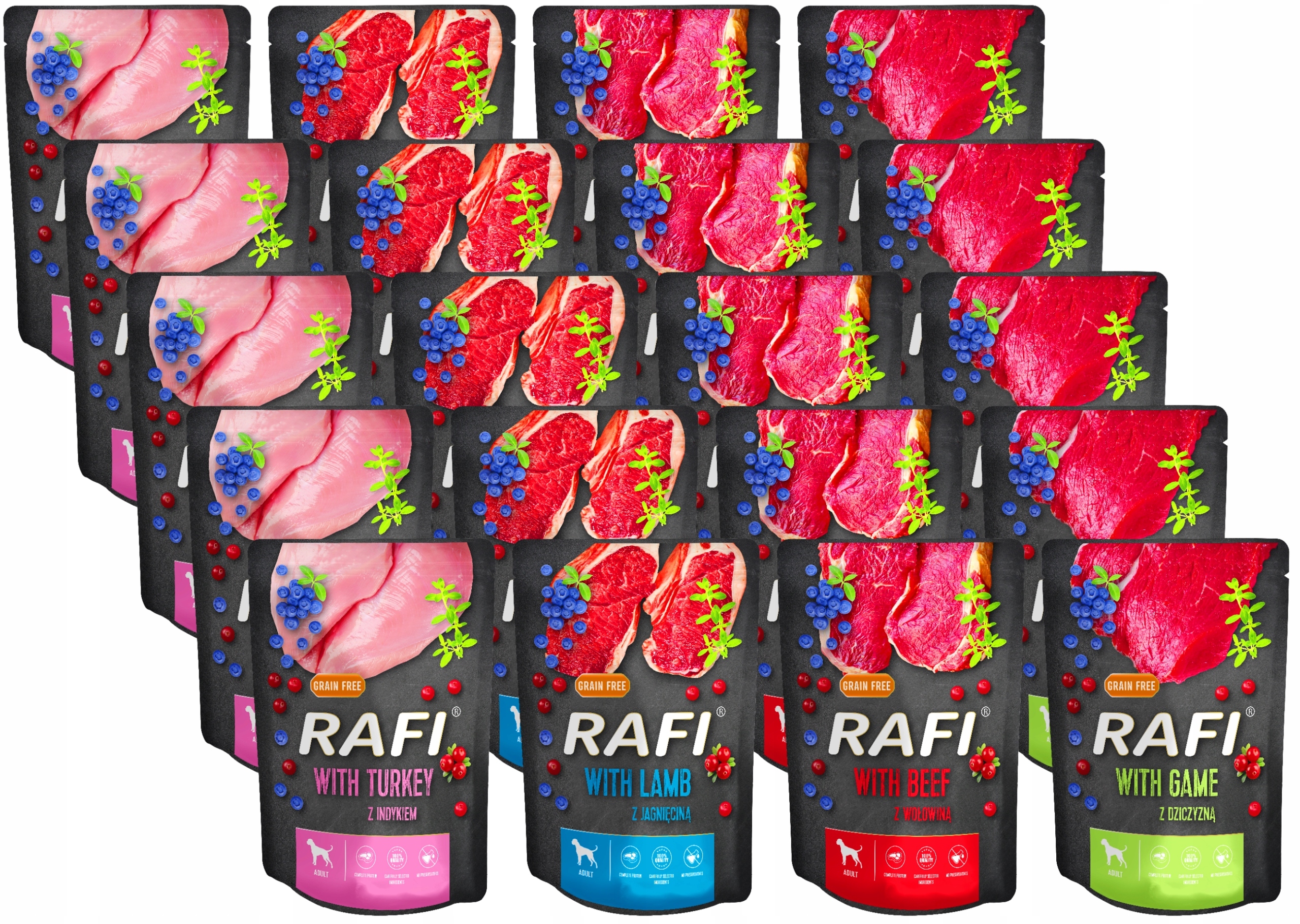Dolina Noteci Rafi karma saszetka MIX 20x 300g