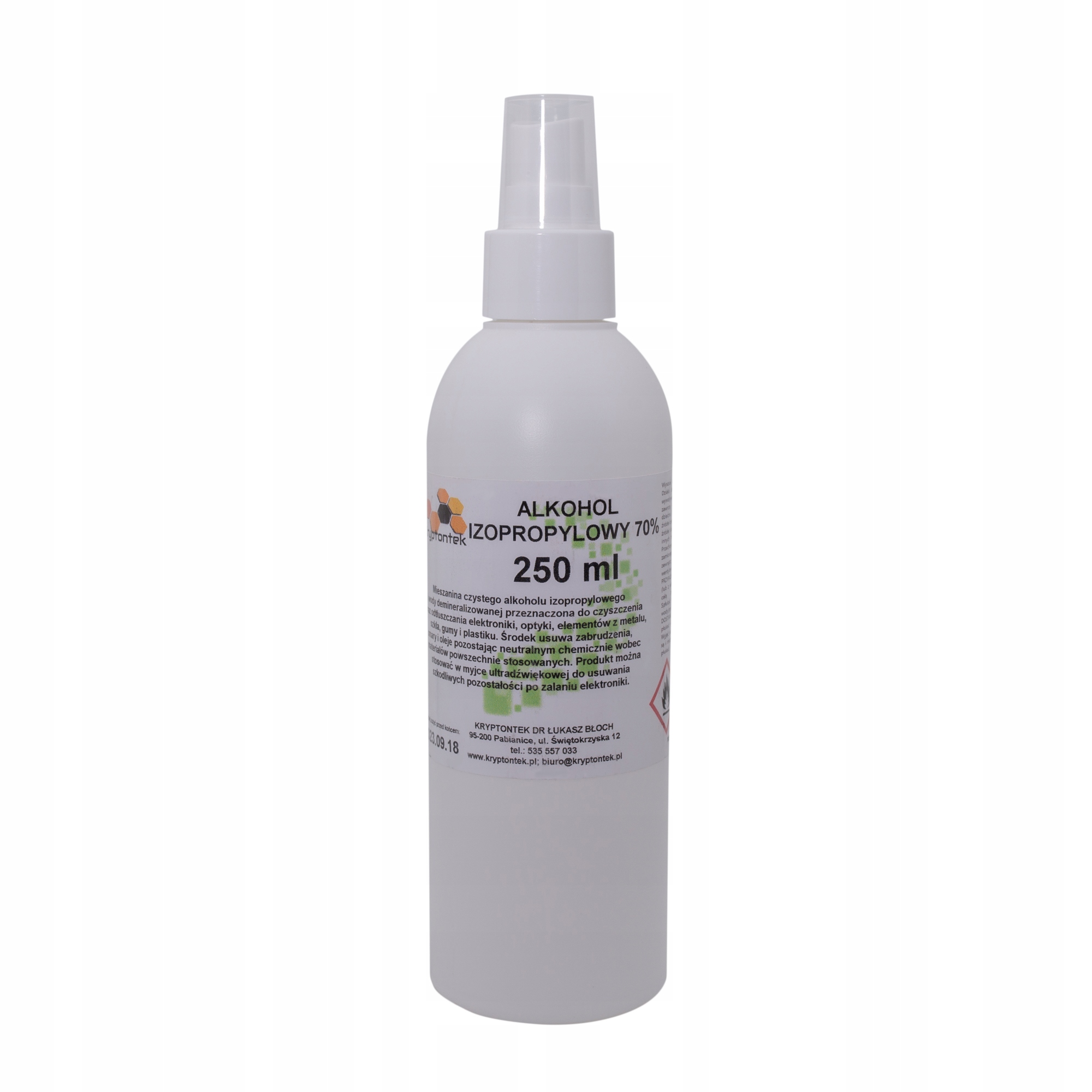 

Ipa Alkohol Izopropylowy 70% 250ml odtłuszczanie