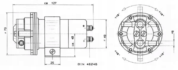 Pompa paliwowa elektryczna, 24 V Numer katalogowy części K. 18824