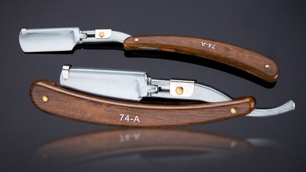 BRZYTWA DO GOLENIA FRYZJERSKA DREWNIANA RĄCZKA Rodzaj na żyletki