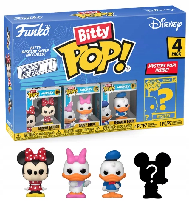Funko Pop! Bitty Pop: Disney - Minnie Mouse, Daisy Duck, Donald