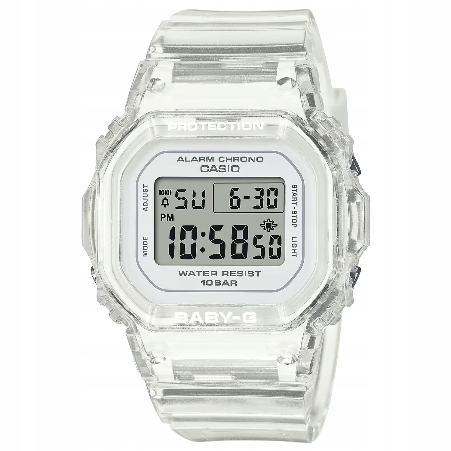 Dámské hodinky Casio Baby-G BGD-565US-7ER bezbarvé